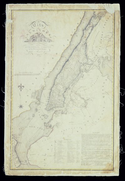 Map of the City of New York as Laid Out by the Commissioners, 1814 by John Jr. Randel